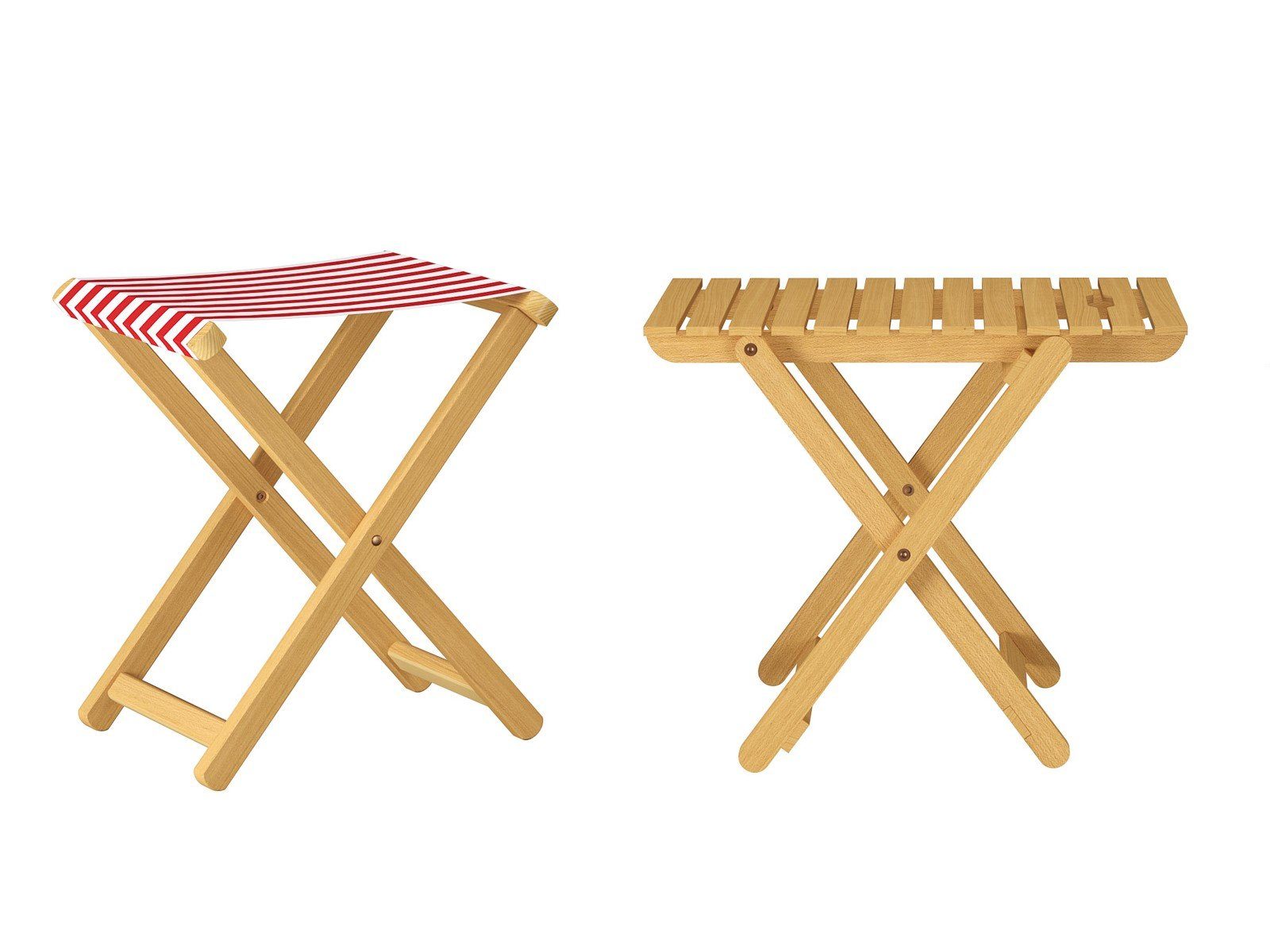 ERST-HOLZ Gartenliege Hocker Klappstuhl Anglerstuhl Buche günstig online kaufen