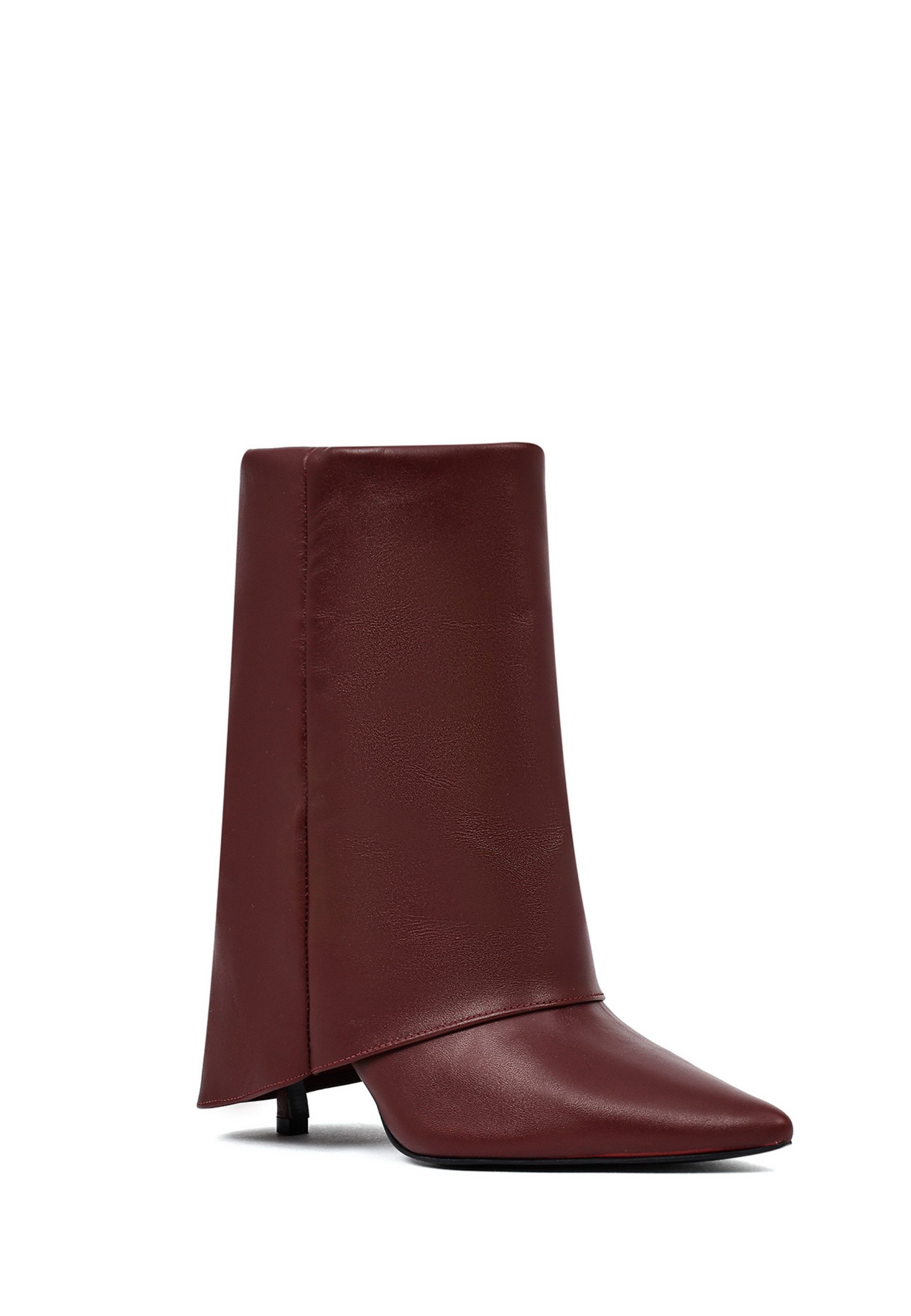 Derimod Absatz-Stiefeletten aus Leder Ankleboots Textilfutter, Absatz 7 cm