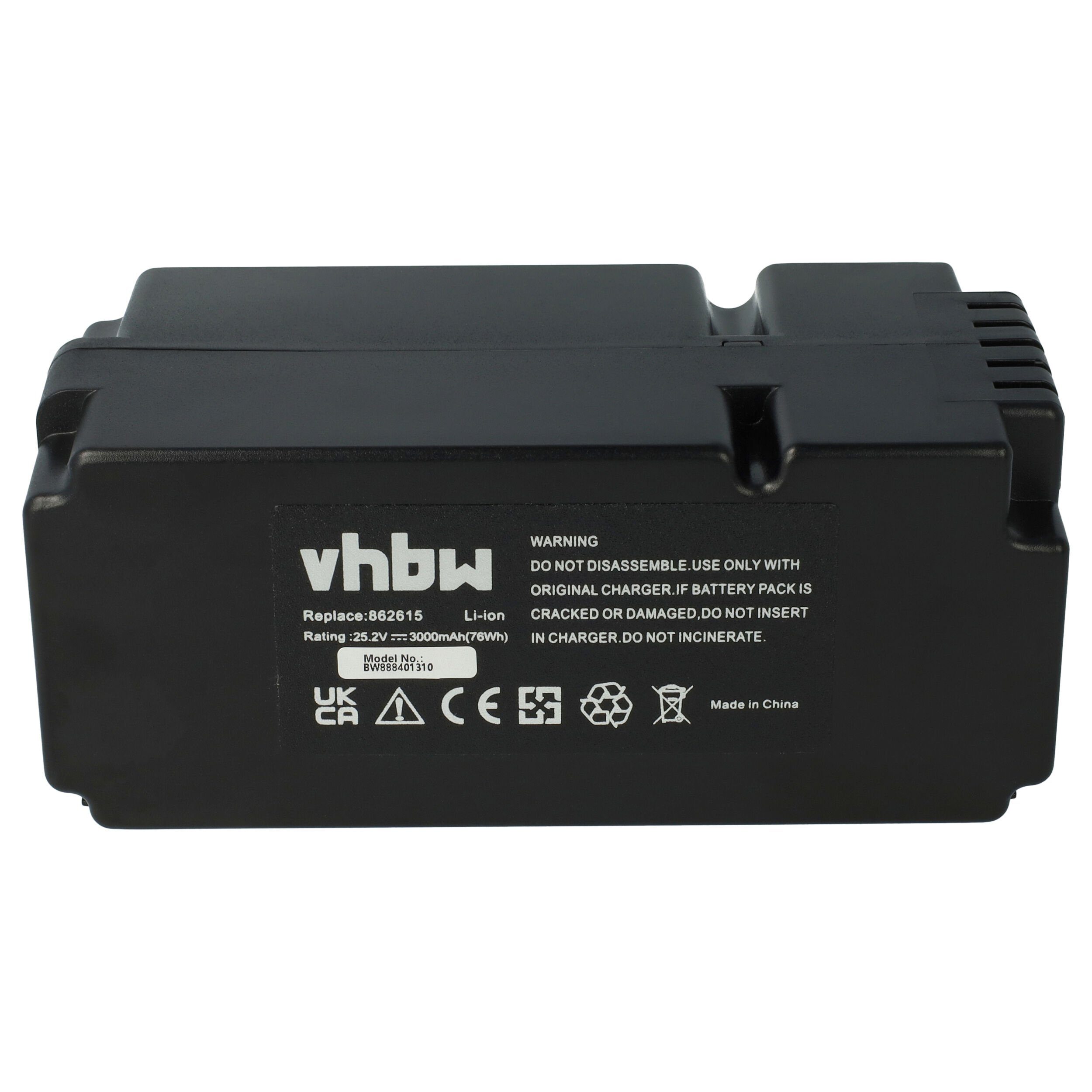 vhbw kompatibel mit Power-G Easymow 6HD, 6HD-C, Easymow Akku Li-Ion 3000 mAh (25,2 V)