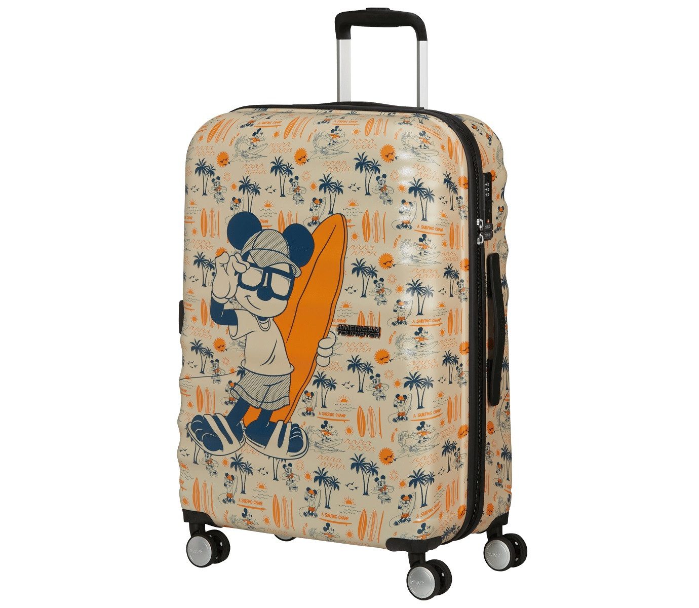 American Tourister® Hartschalen-Trolley Wavebreaker Disney Spinner 67 cm, 4 Rollen, mit TSA-Zahlenschloss