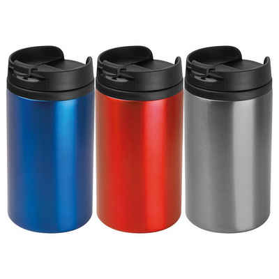 Livepac Office Trinklernbecher 3x Trinkbecher / 250 ml / Farbe: je 1x silbergrau, blau und rot
