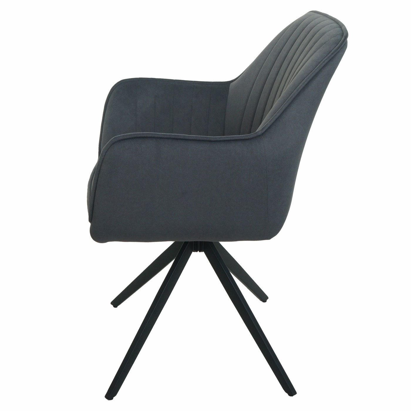 Endo-Moebel Essgruppe Essgruppe Esstisch ausziehbar 130/210cm 6 Stühlen Set Textil Samt, (7-tlg) – Bild 4 von 5
