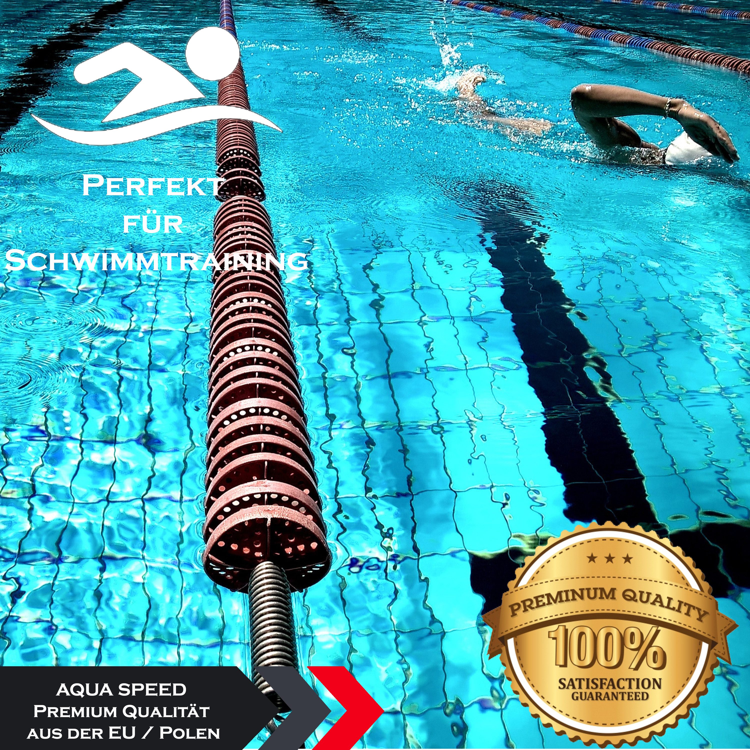 Aqua Speed Badehose für Herren Alex Badeboxer XXL große Größe Schwarz Grau Rot (Perfekt für ambitionierte Trainingsprogramme im Pool) Hohe Materialdichte für la – Bild 4 von 5