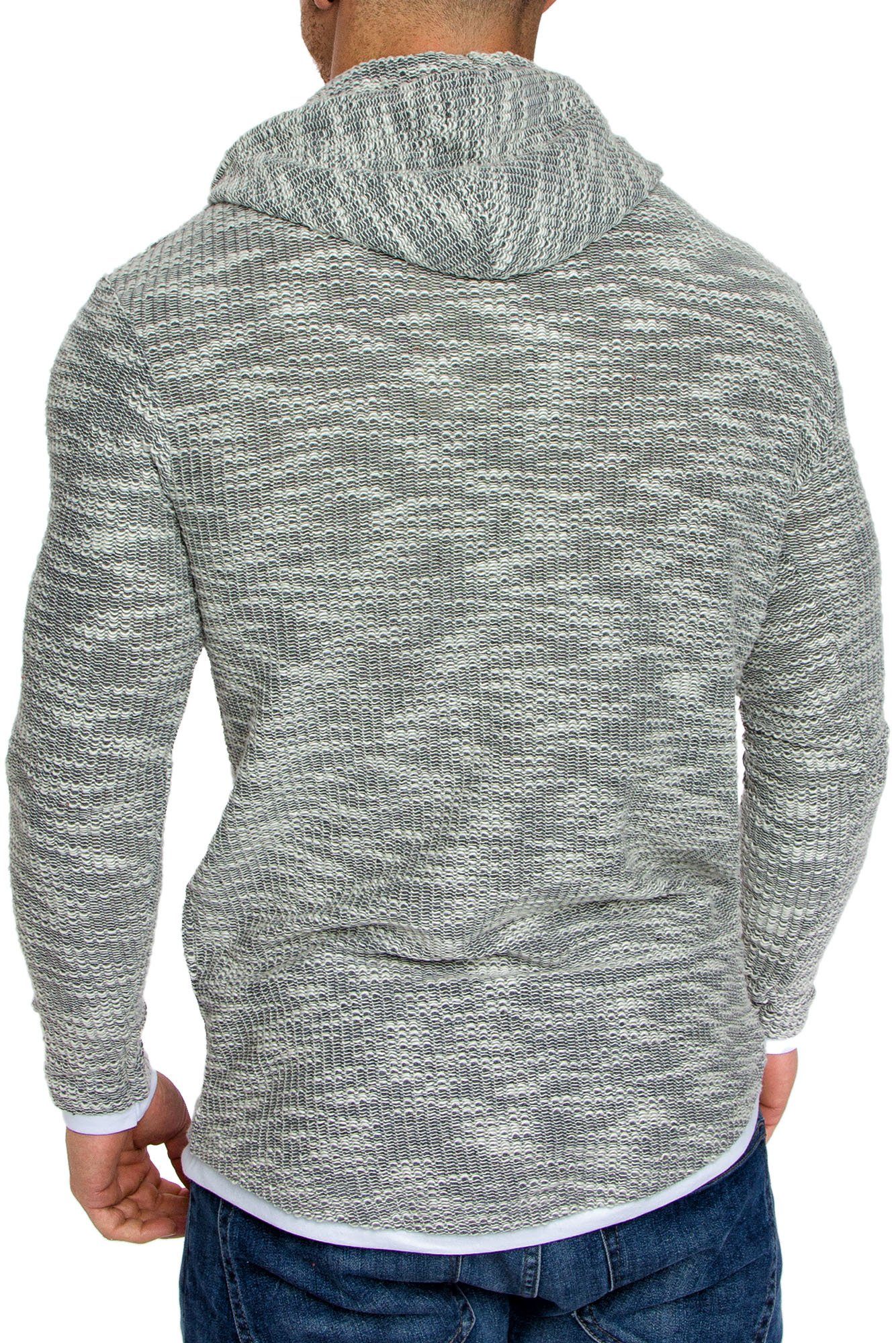 Amaci&Sons Kapuzenpullover LEXINGTON Kapuzenpullover Herren 2in1 Oversize Hoodie Pullover Sweatshirt