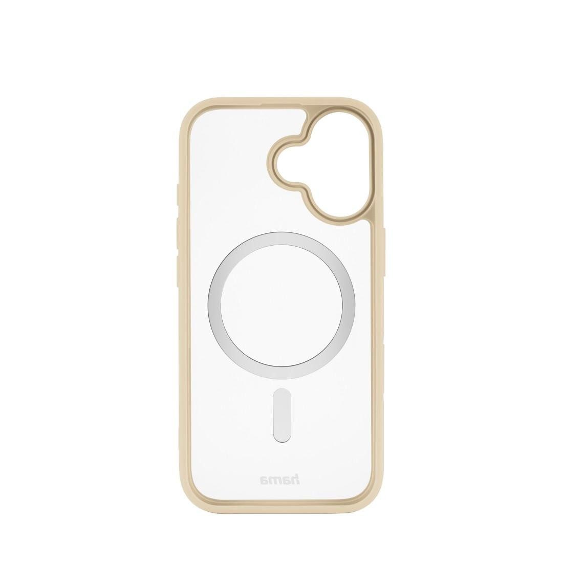 Hama Smartphone-Hülle Handyhülle für Apple iPhone 17, magnetisch, Apple MagSafe, Qi2, Wireless Charging, passgenaue Anti-Rutsch-Oberfläche, transparent