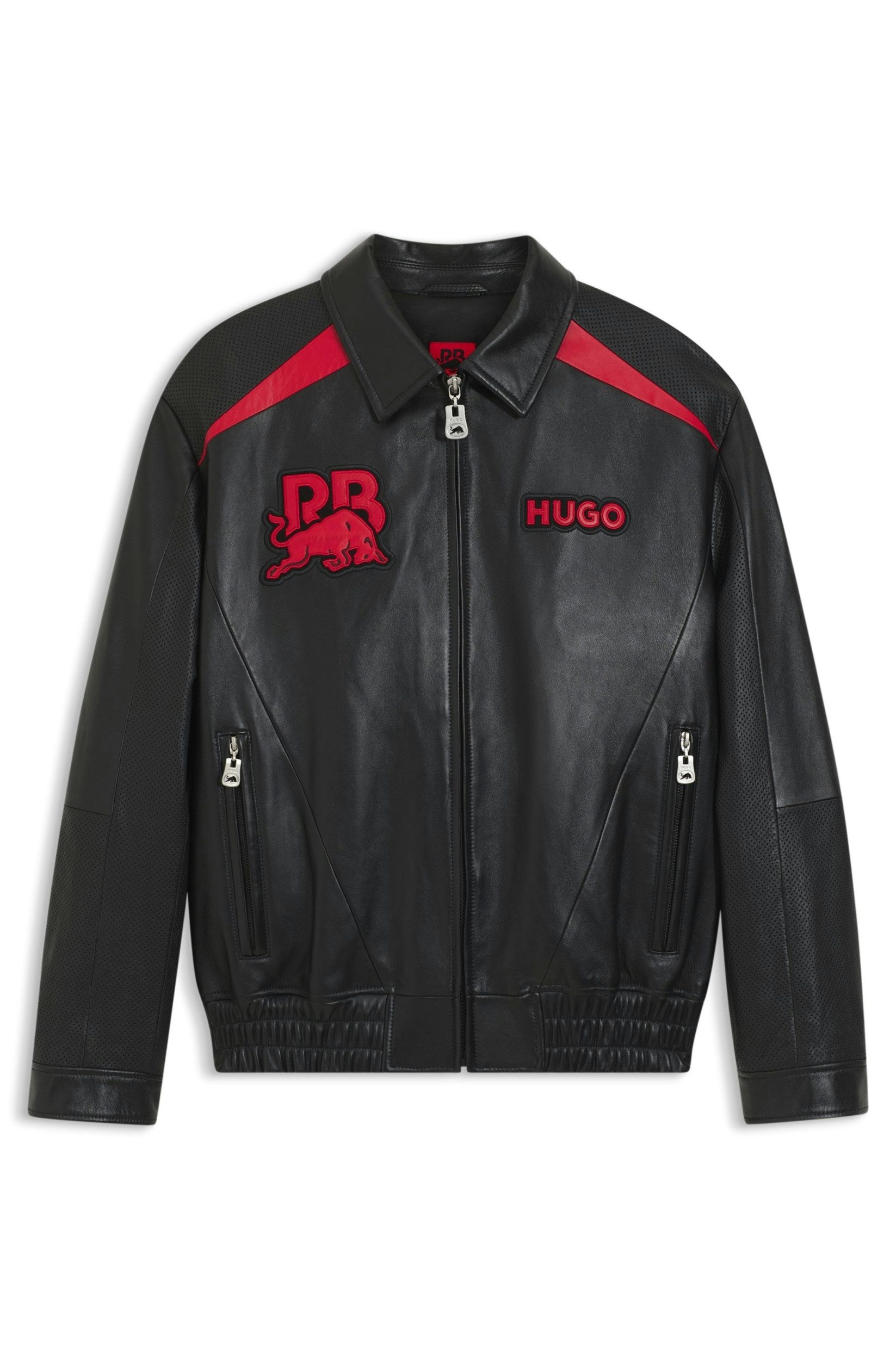 HUGO Lederjacke Lederjacke Hugo x RB - Loose Fit