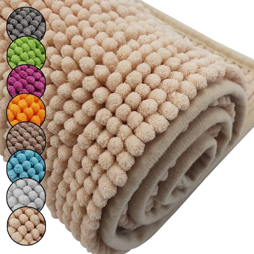 Waidmeister Badematte Waidmeister Badematte Wellnes Chenille Badezimmerteppich, rutschhemmend beschichtet, Polyester, Rutschfest, Saugstark – Bild 3 von 5