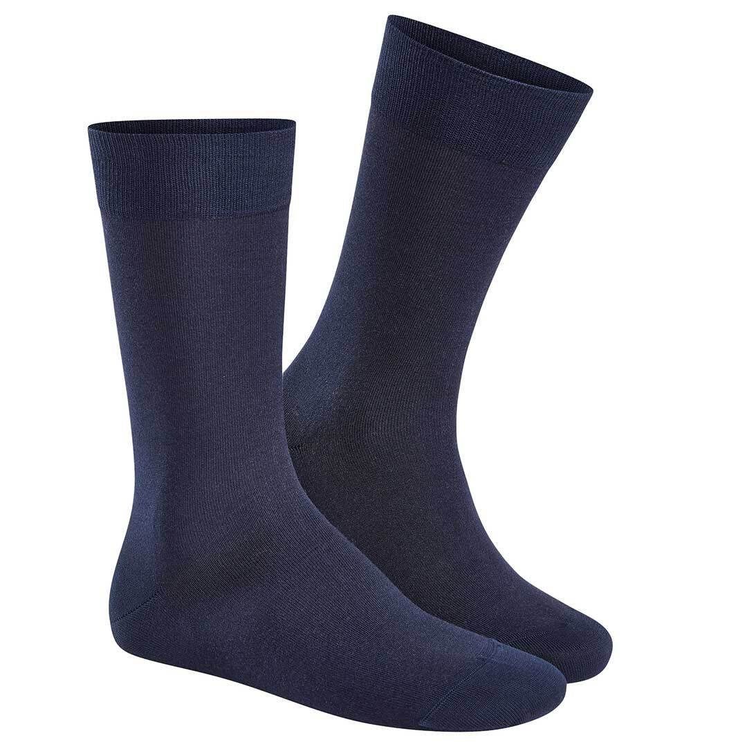 eine CLARK Baumwoll-Socken Feinste für Herren KUNERT (1-Paar) perfekte Passform 9550 Basicsocken Navy