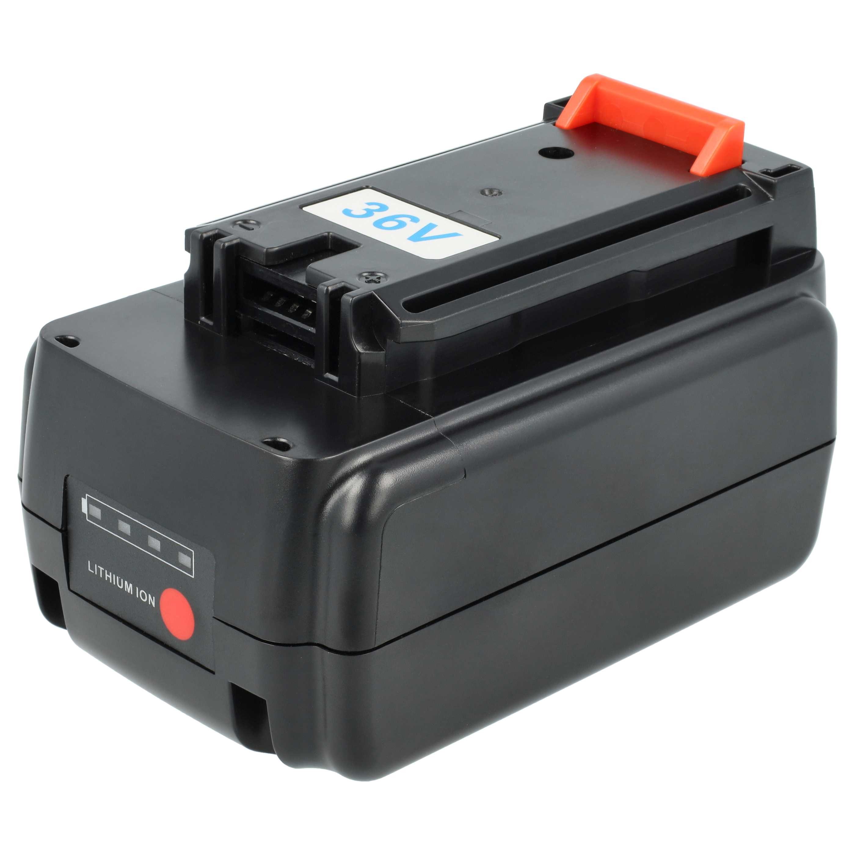 vhbw Akku passend für Black & Decker MST1014, LSWV36, LSW36, LST540B, Akku Akku Li-Ion 3000 mAh (36 V), Leistungsfähiger Austausch-Akku für Werkzeug Powertools wie