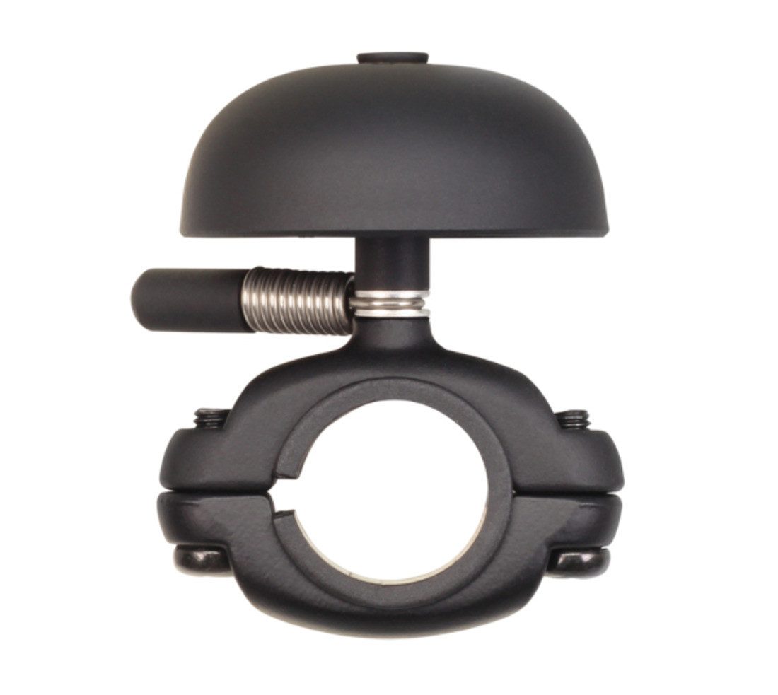 Fahrradklingel Mini Karen Bell, All Black, Die Cast Mount, Retro Look, Ø 45mm