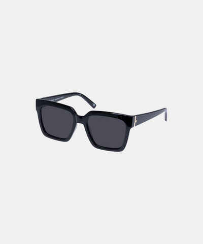 LE SPECS Sonnenbrille Damen - Trampler Sonnenbrille in Schwarz rechteckig mit UV-Schutz