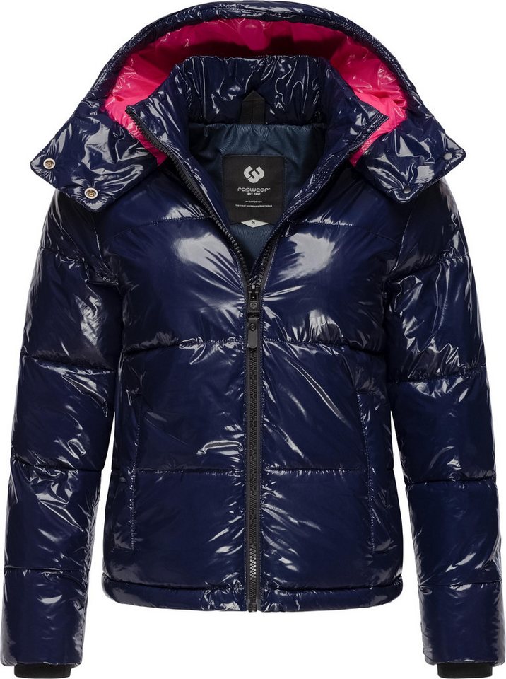 Ragwear Steppjacke Roobie super stylische, gänzende Damen Winterjacke