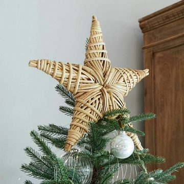 Mirabeau Christbaumschmuck Weihnachtsbaumspitze Glan braun