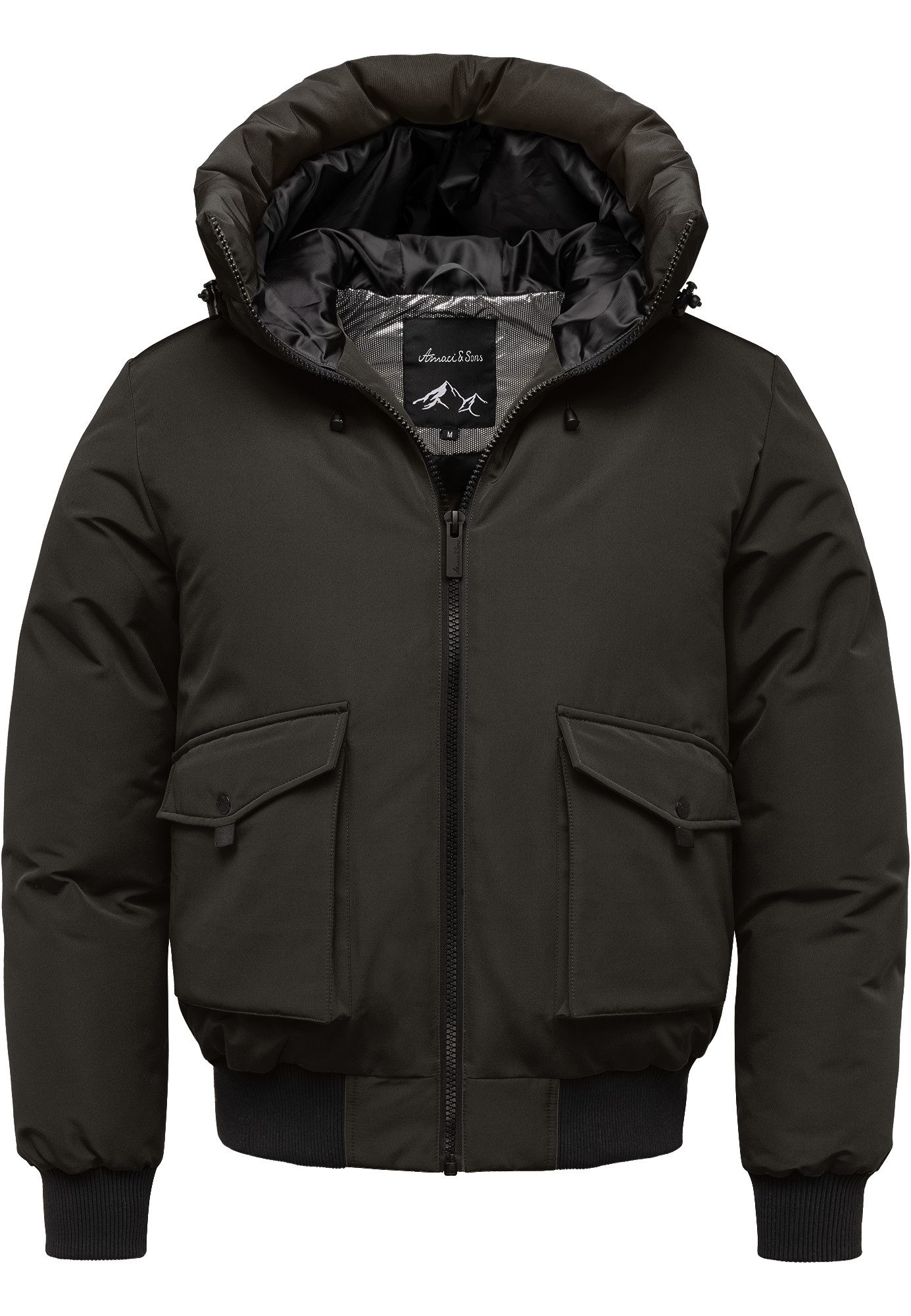 Amaci&Sons Winterjacke SWARTHMORE Winterjacke Herren Gefütterte Winter Jacke für Männer mit Kapuze