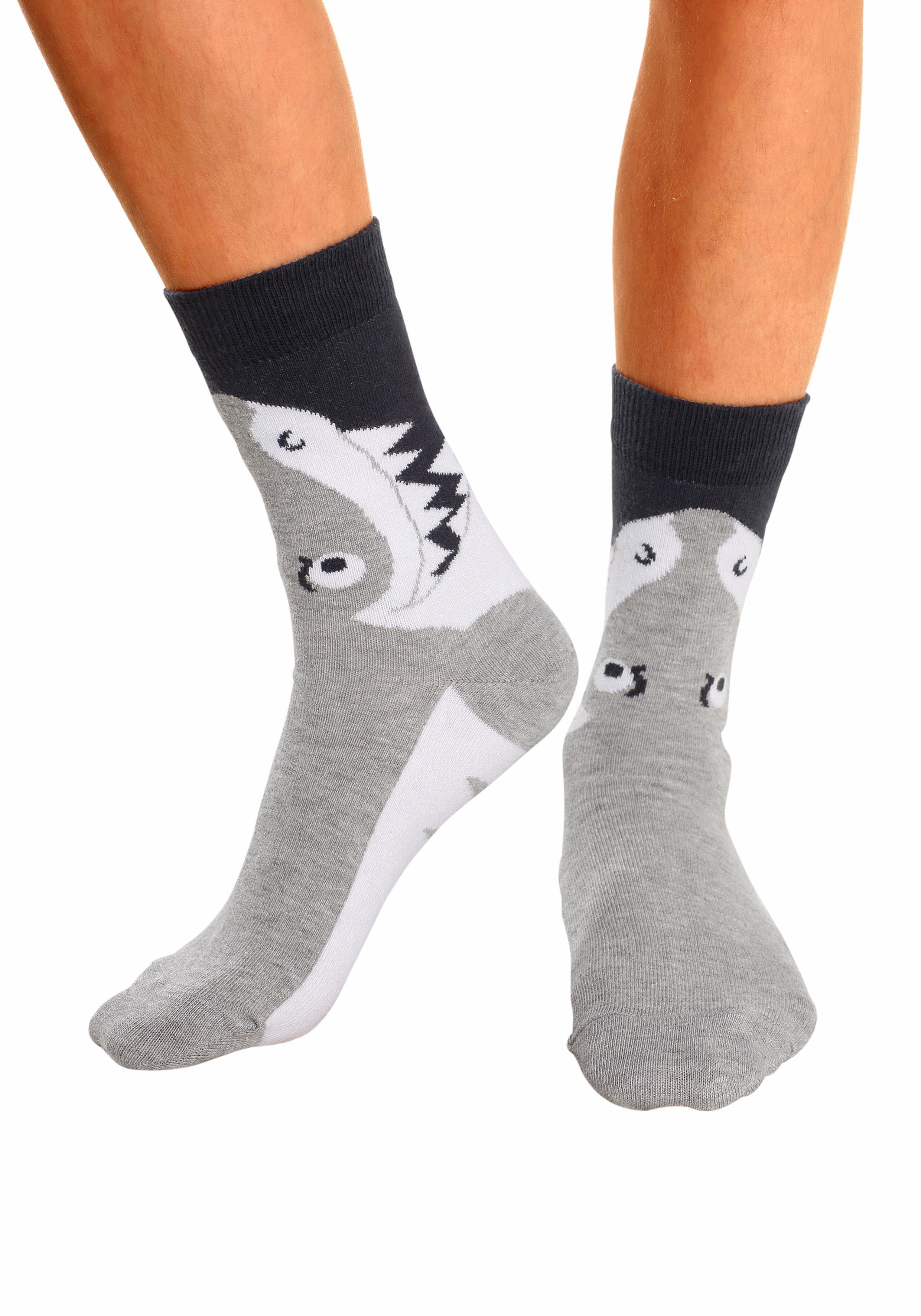 Socken (Packung, 5-Paar) mit Tiermotiven