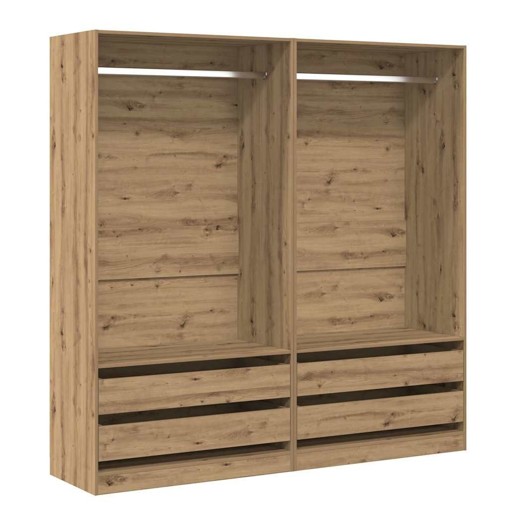 vidaXL Kleiderschrank Kleiderschrank Artisan-Eiche 100x50x200 cm günstig online kaufen