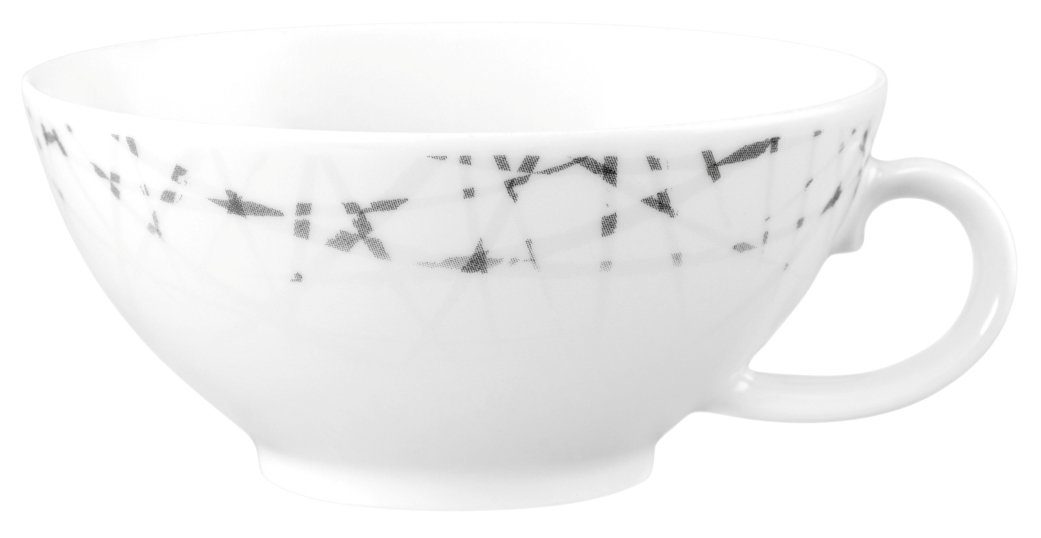 Seltmann Weiden Tasse Liberty Brace Teeobertasse klein 0,14 l, Porzellan, Tasse Brace grafisch