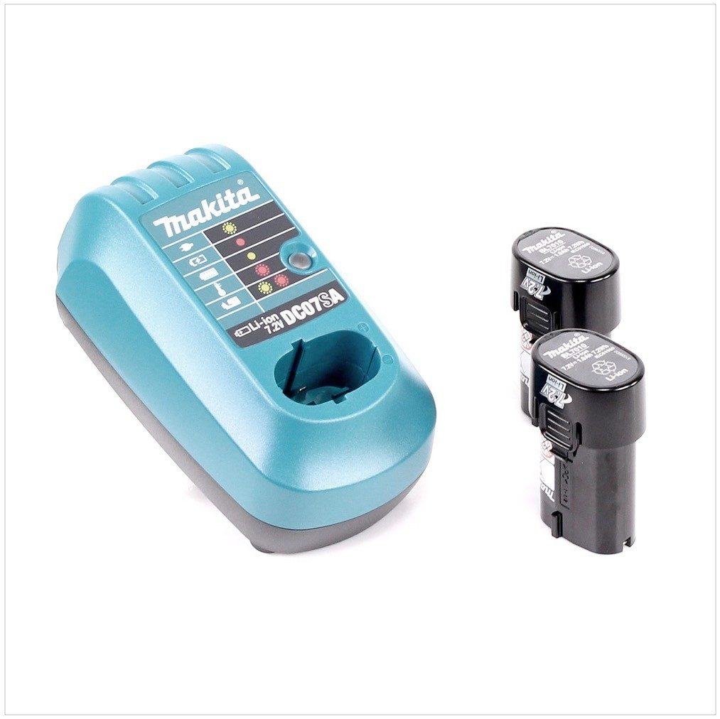 Makita Nagler GN 900 SE Akku Gasnagler 7,2 V im Transportkoffer mit 2x BL 7010 1,0
