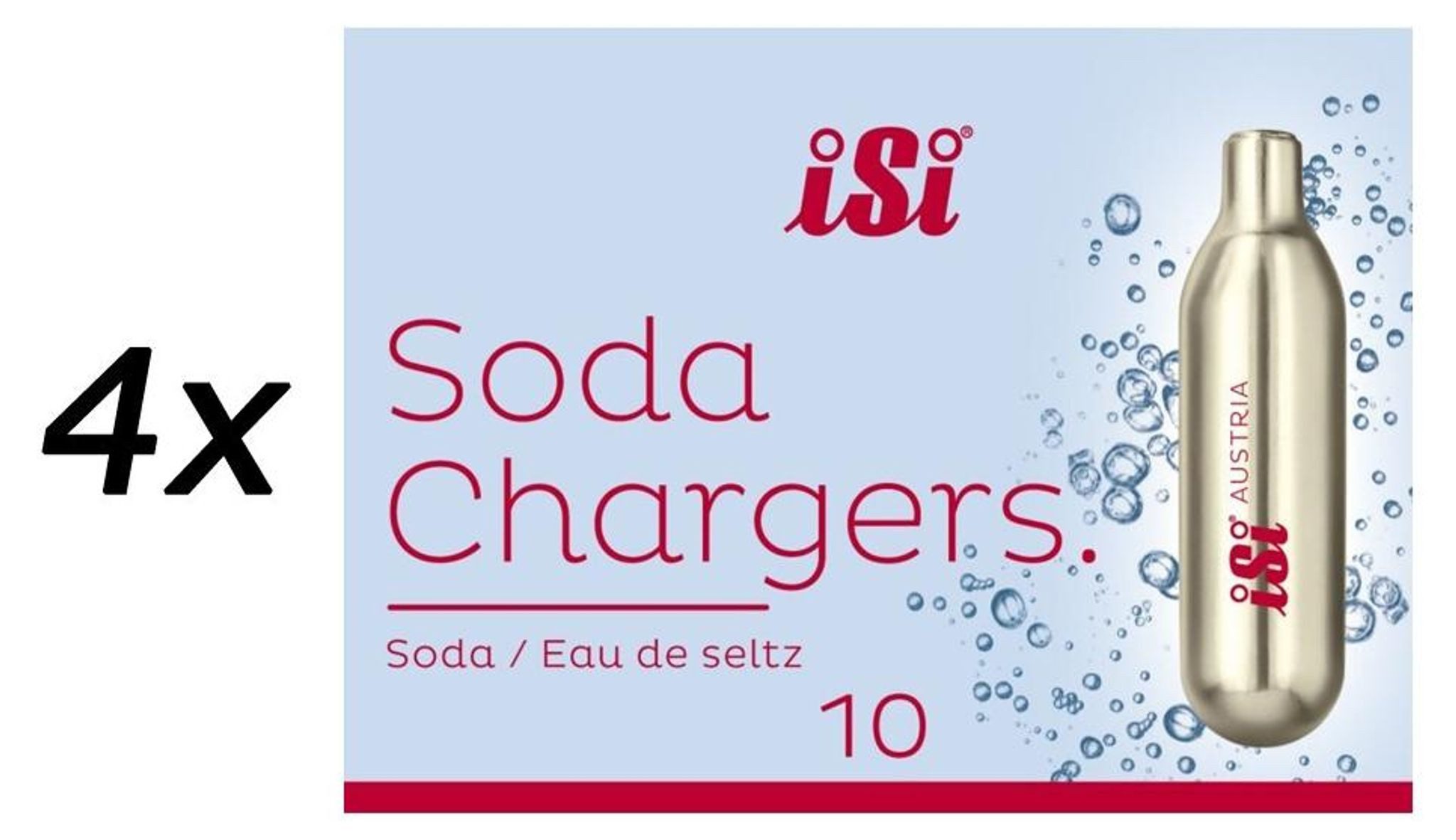 iSi Ersatzscherkopf ISI Kohlensäurekapsel Einweg 10er Pack 4x