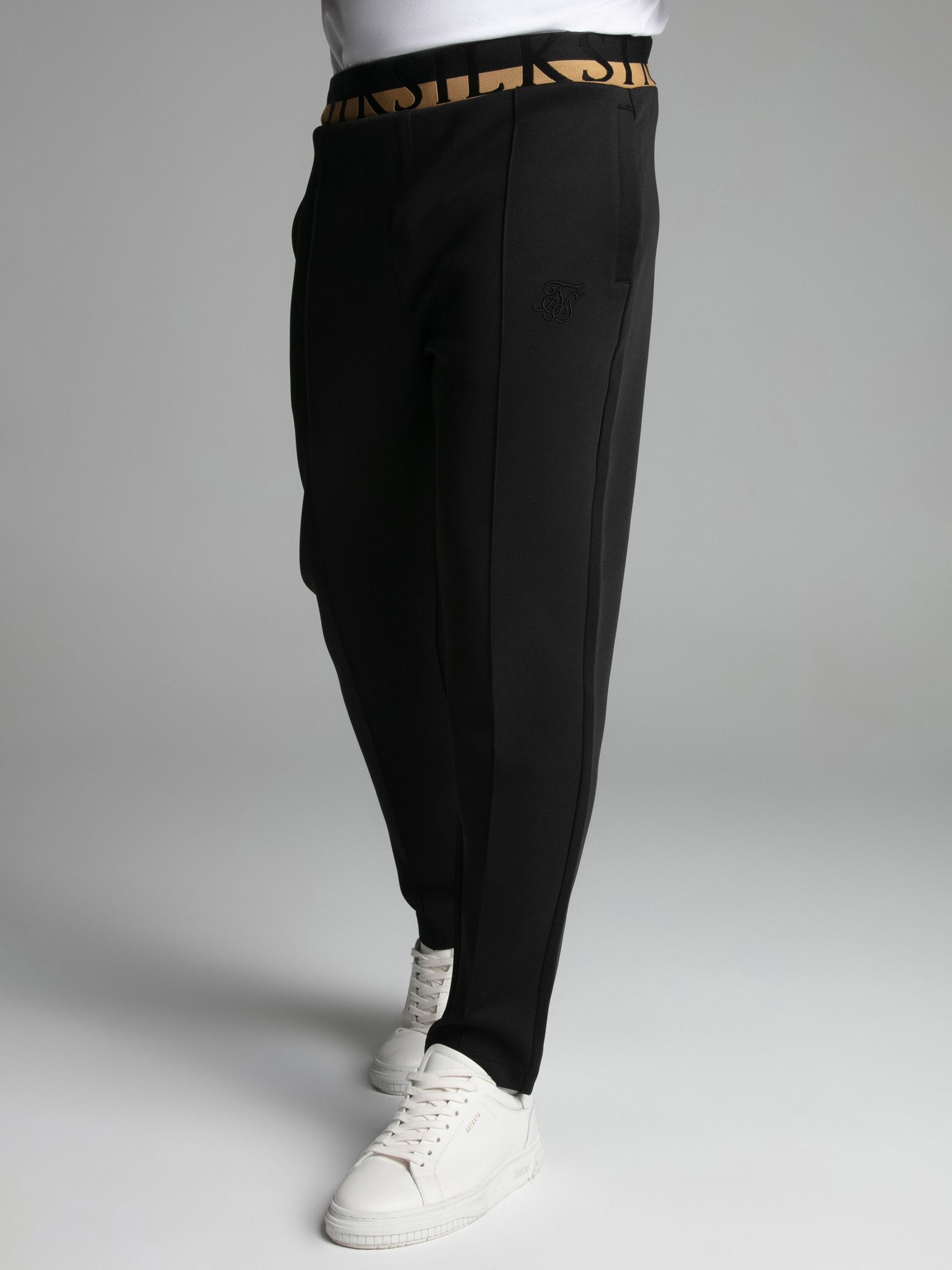 Siksilk Jogger Pants SikSilk Herren Schwarze Smart Jogginghose günstig online kaufen