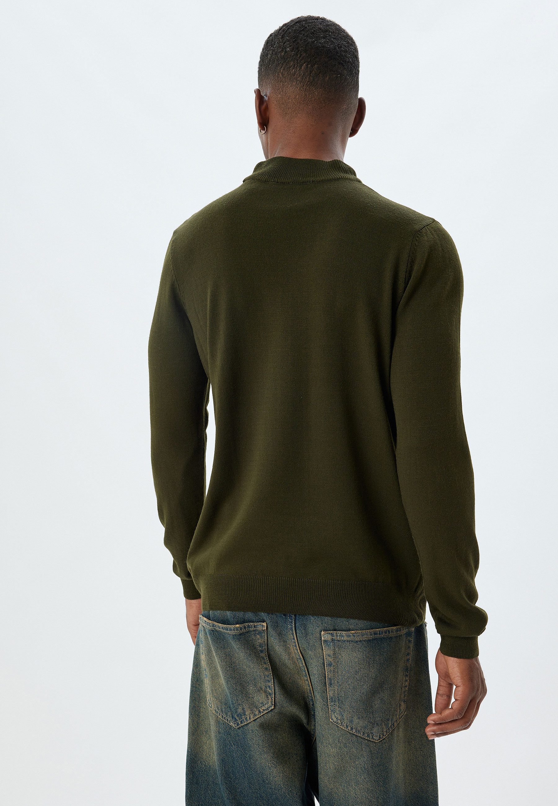 Koton Rollkragenpullover Standkragen Regular Rollkragenpullover