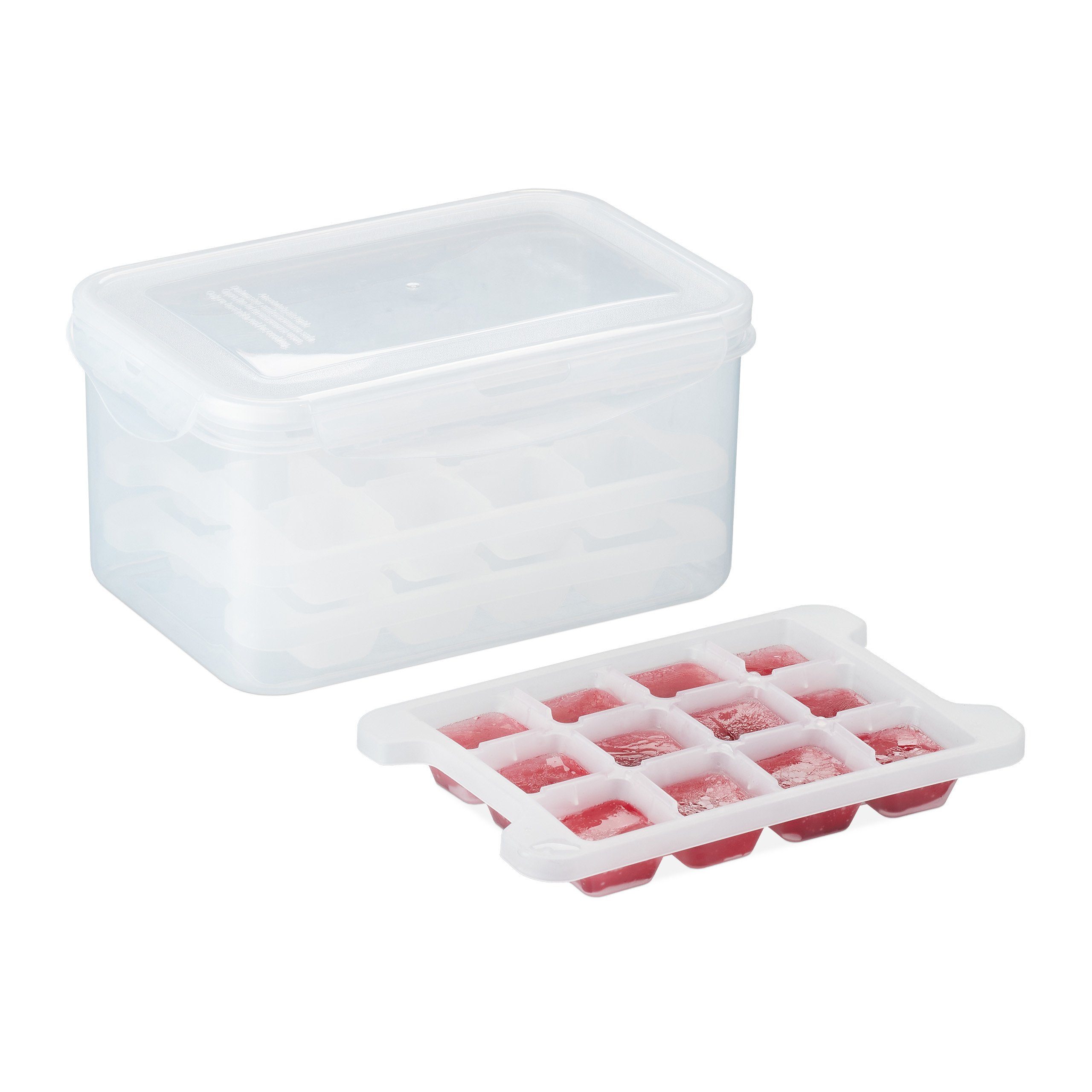 Eiswürfelform Set mit Box und Deckel