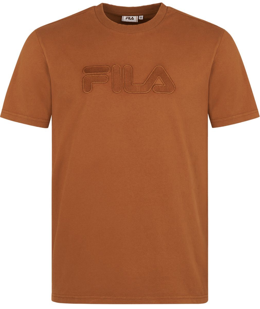 Fila T-Shirt Herren T-Shirt BUEK - Rundhals, Kurzarm Braun
