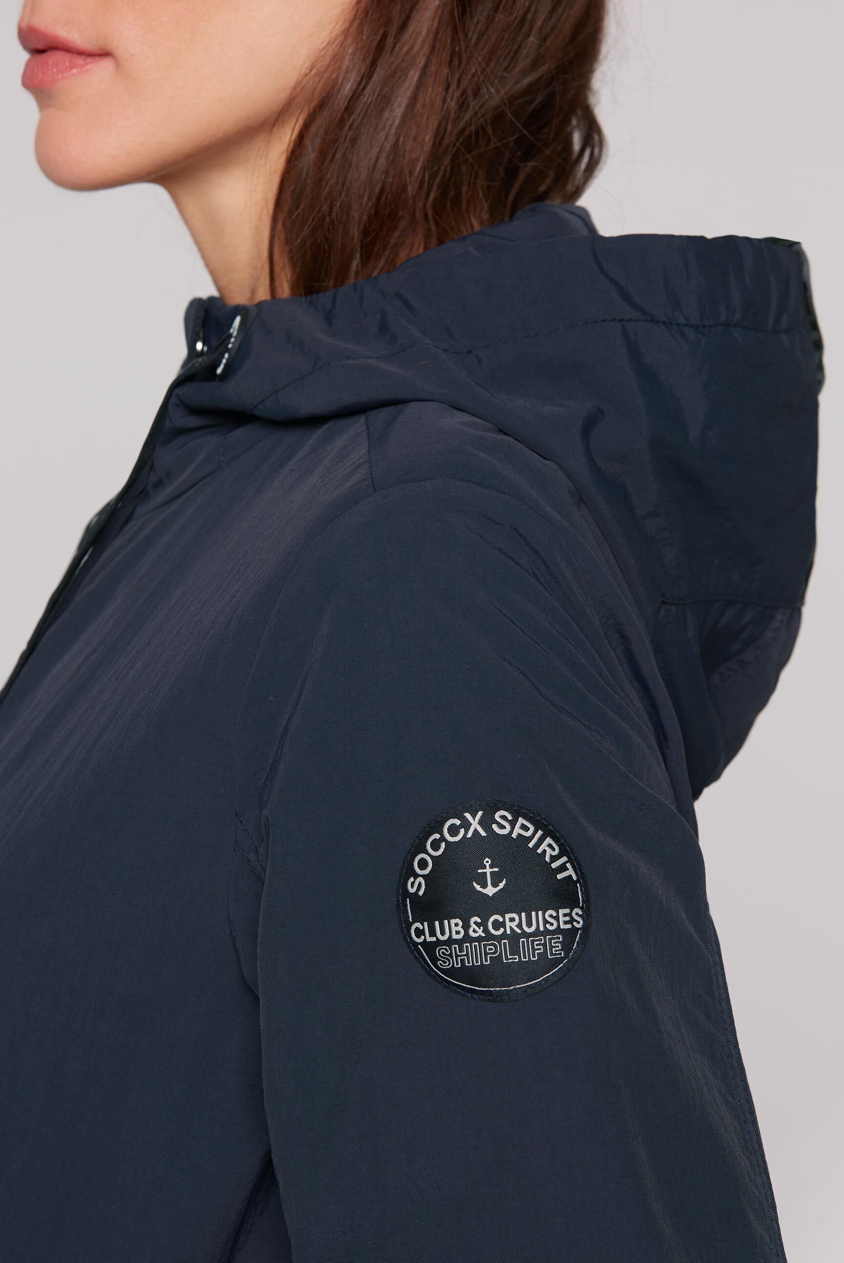 SOCCX Parka mit Rippbündchen im Ärmel