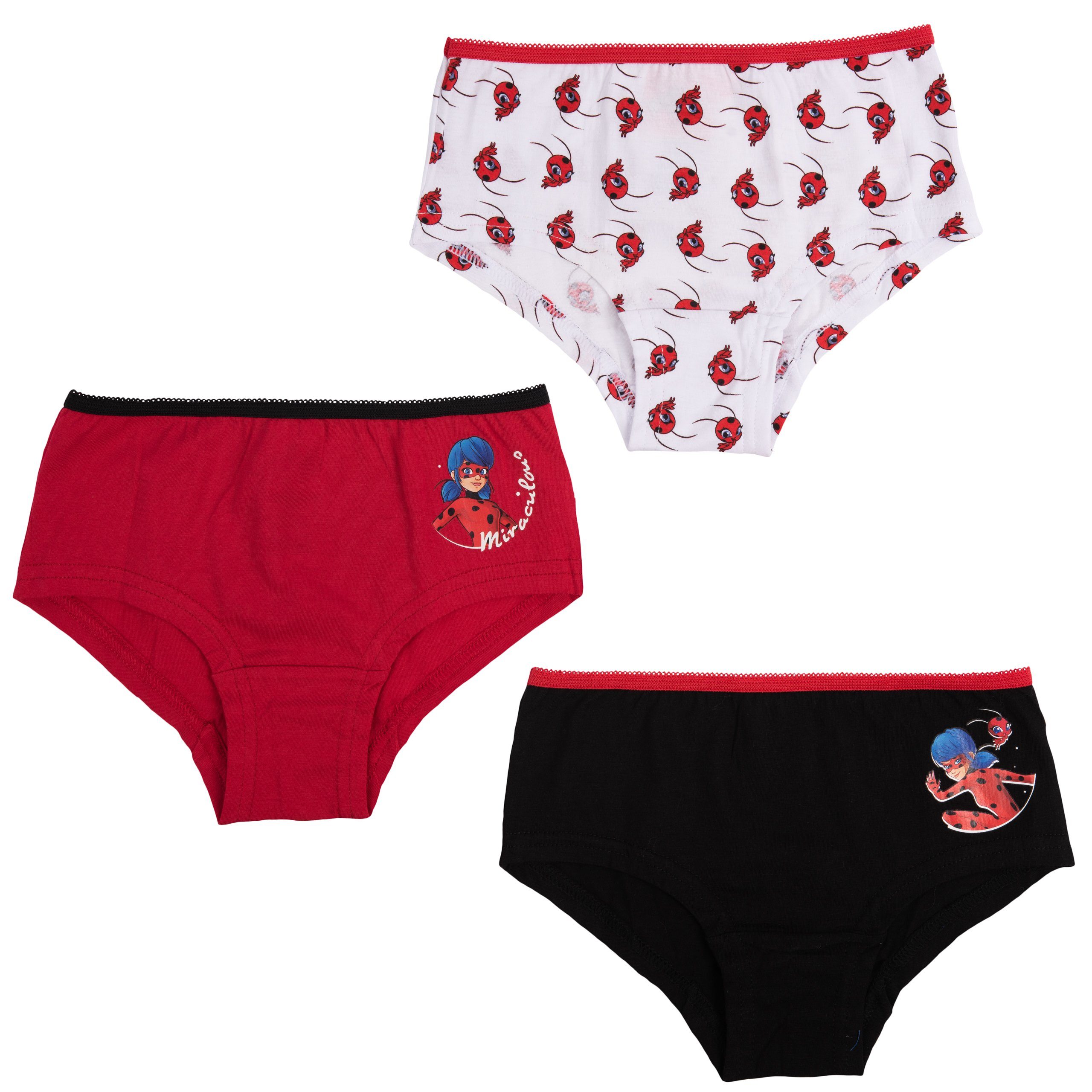 United Labels® Panty Miraculous Panty für Mädchen Bunt (3er Pack)