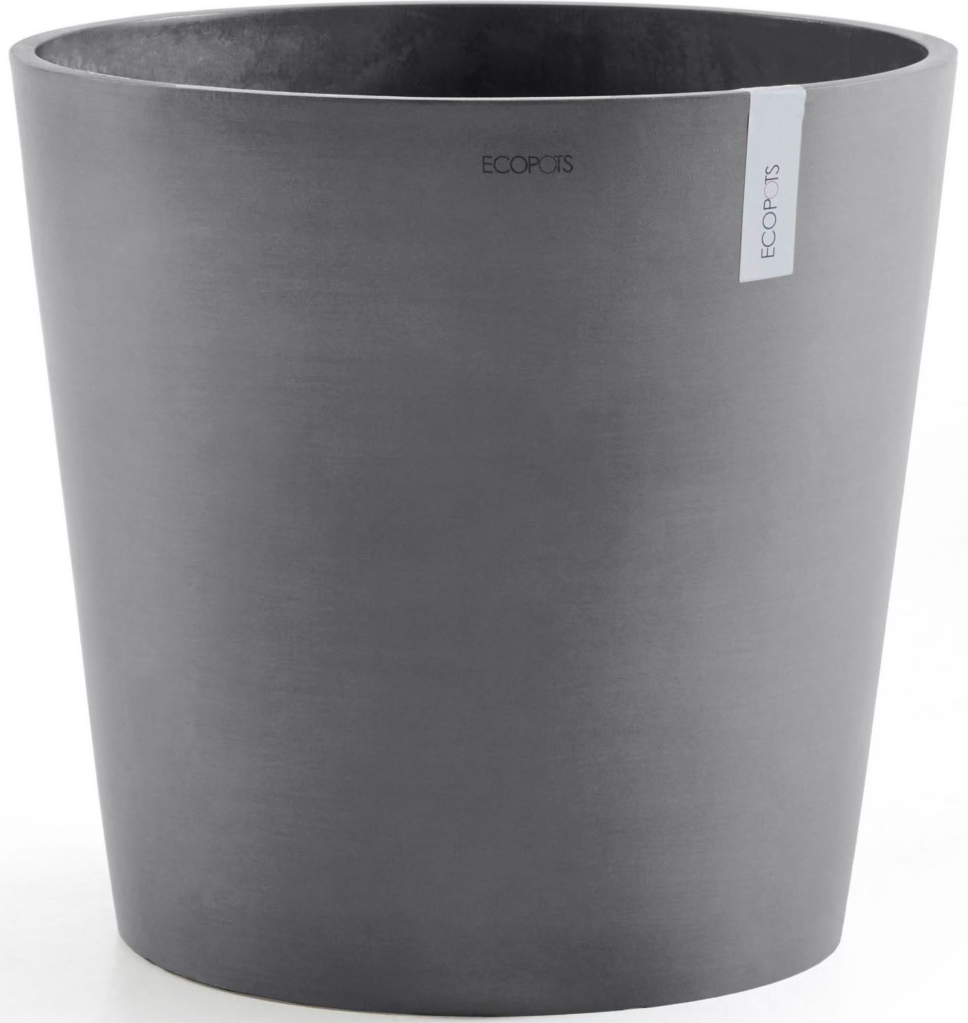 ECOPOTS Blumentopf AMSTERDAM Grey, BxTxH: 50x50x43,8 cm, mit Wasserreservoir