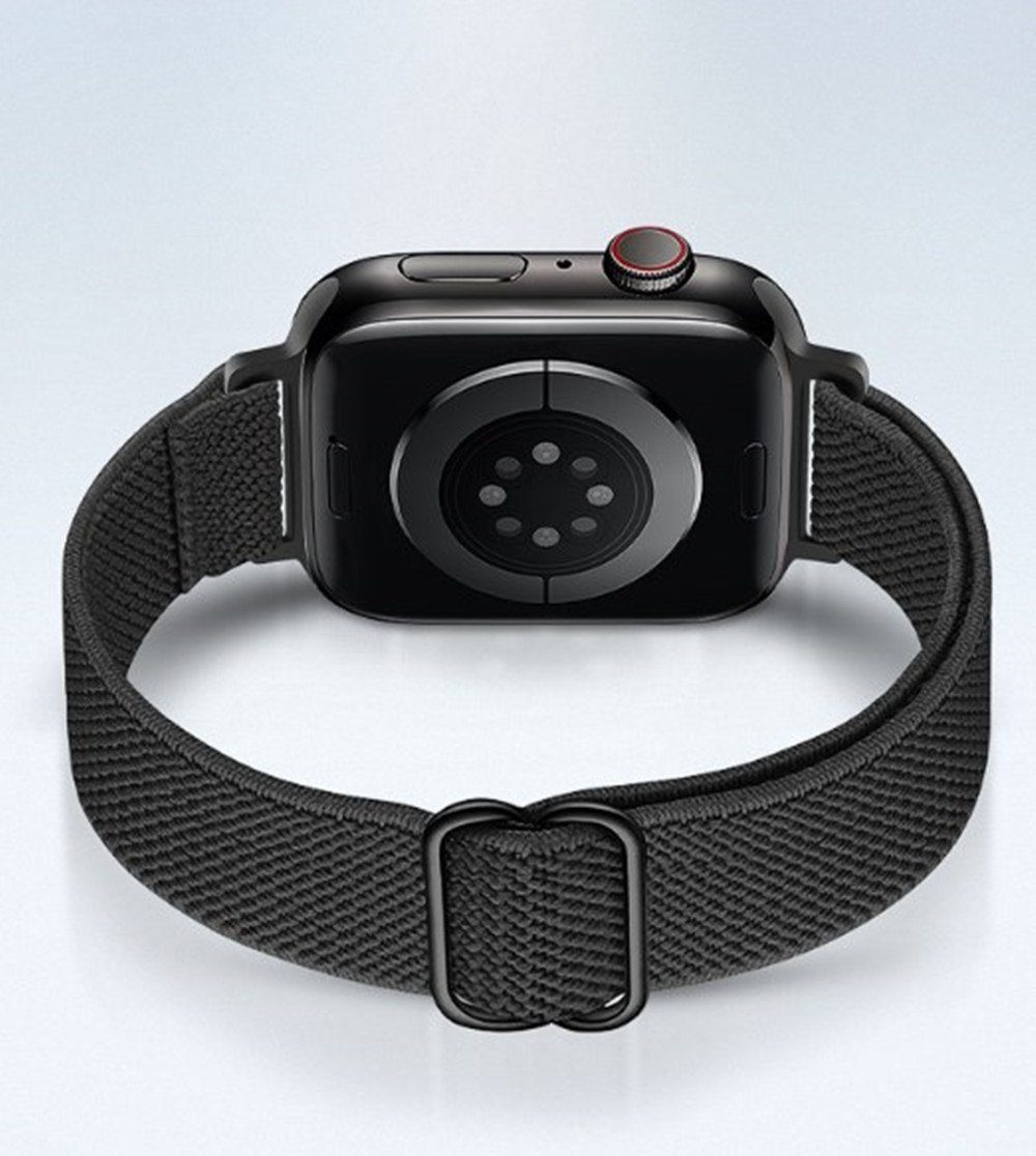 Band Nylon für 38/40/41mm und mm black Design Loop 14 Armband Watch Geflochtenes Uhrenarmband Apple für XDeer 7 Armband Series iWatch Sport Schlankes 42/44/45mm,