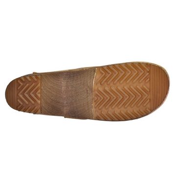 Sanita Wood-Ursana Open Clog Nature Sandale