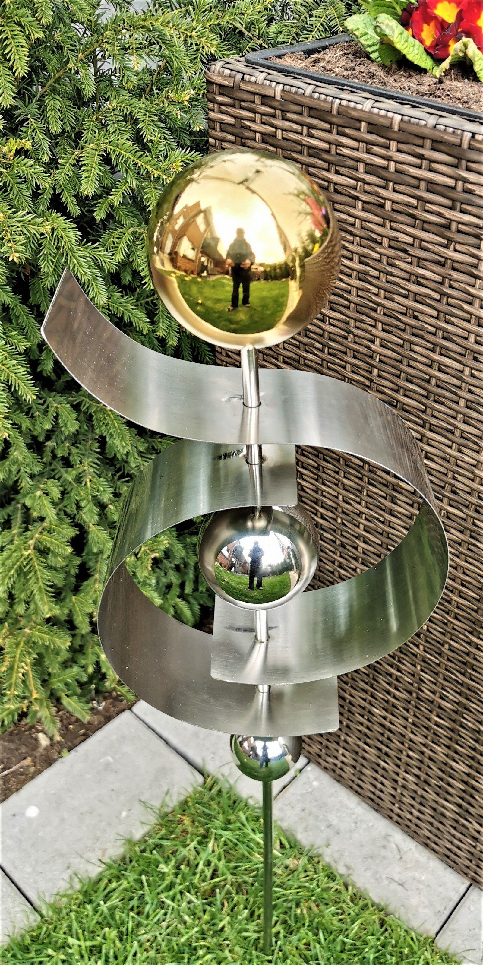Jürgen Bocker GartenAmbiente Gartenstecker Skulptur Jupiter Edelstahl