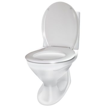 TRISENS WC-Sitz Nereus (einzeln), WC Sitz Toilettensitz mit Absenkautomatik Duroplast Klodeckel Klositz