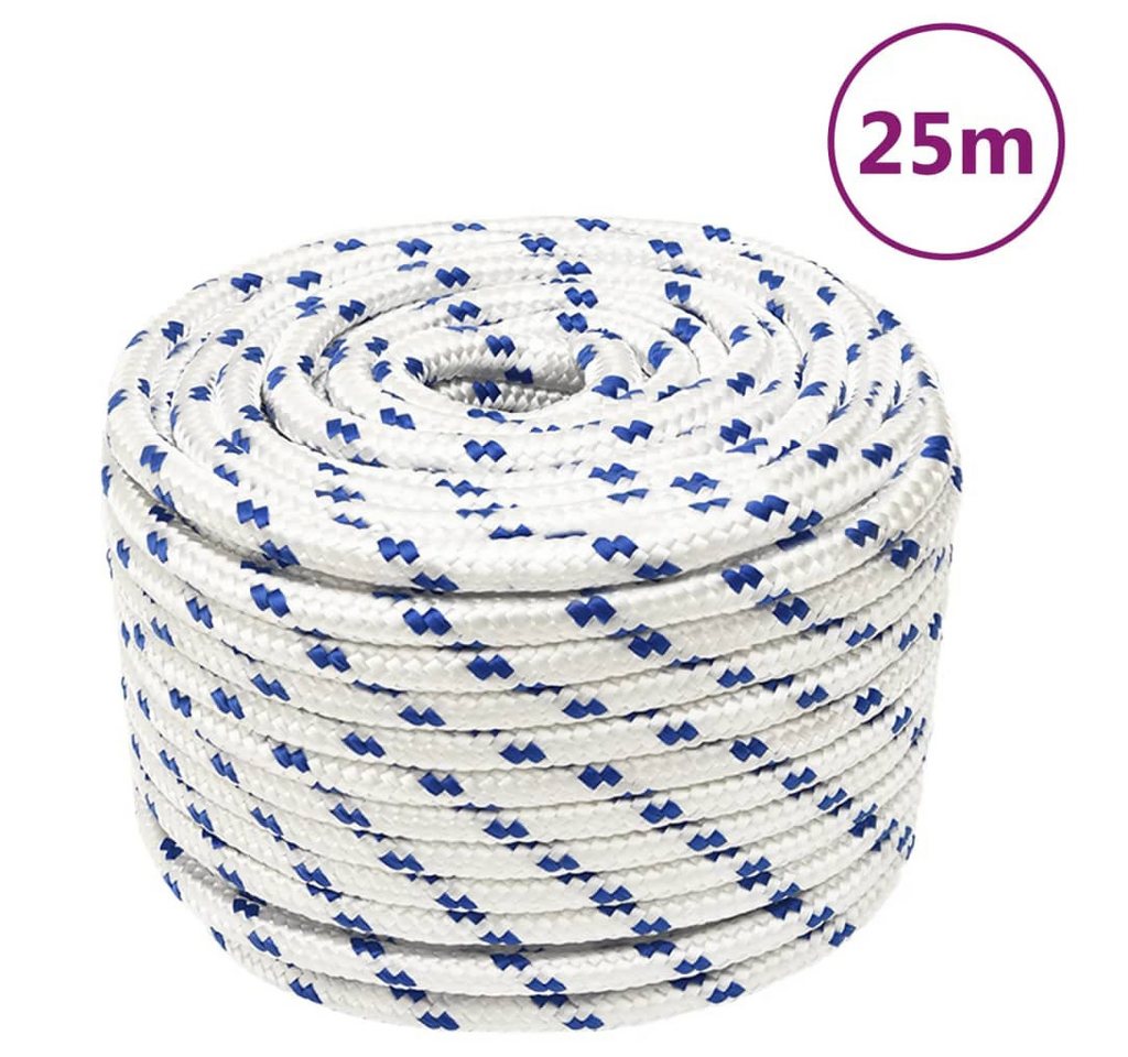Thumbnail - vidaXL Seil, Bootsseil Weiß 12 mm 25 m Polypropylen