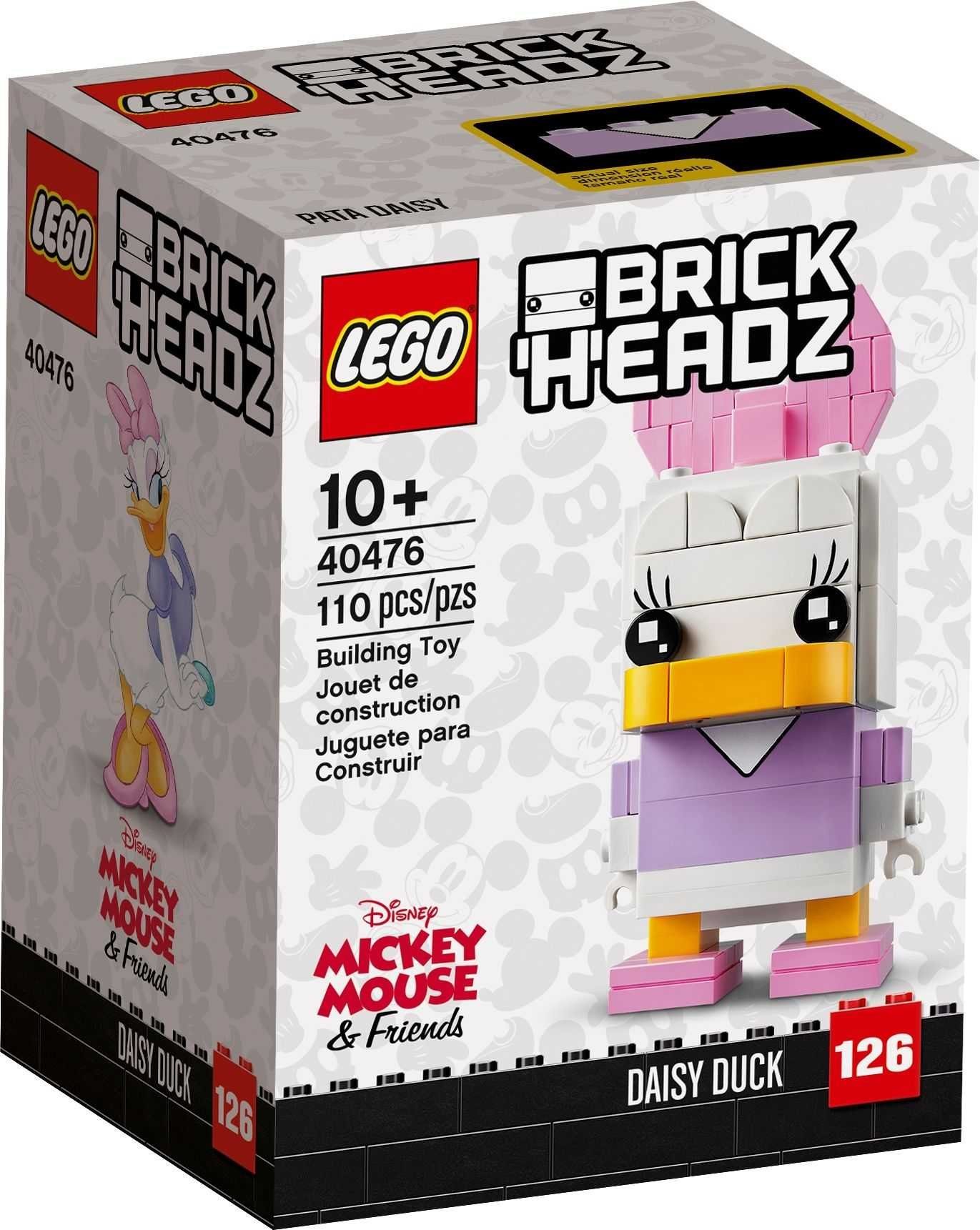 LEGO® Spielbausteine LEGO® BrickHeadz 40476 Daisy Duck, (Klemmbausteine, Daisy Duck aus 110 Teilen), Disney Daisy Duck