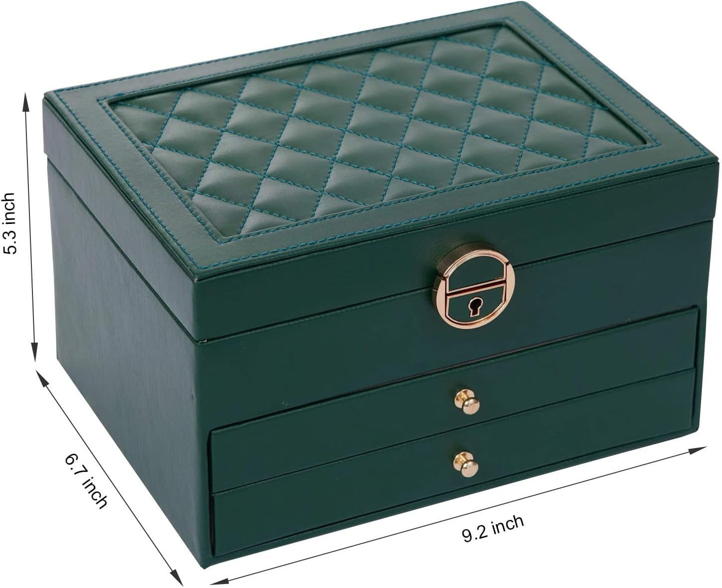 ibettertec Schmuckkasten Schmuckschatulle, dreilagige PU-Leder-Aufbewahrung günstig online kaufen