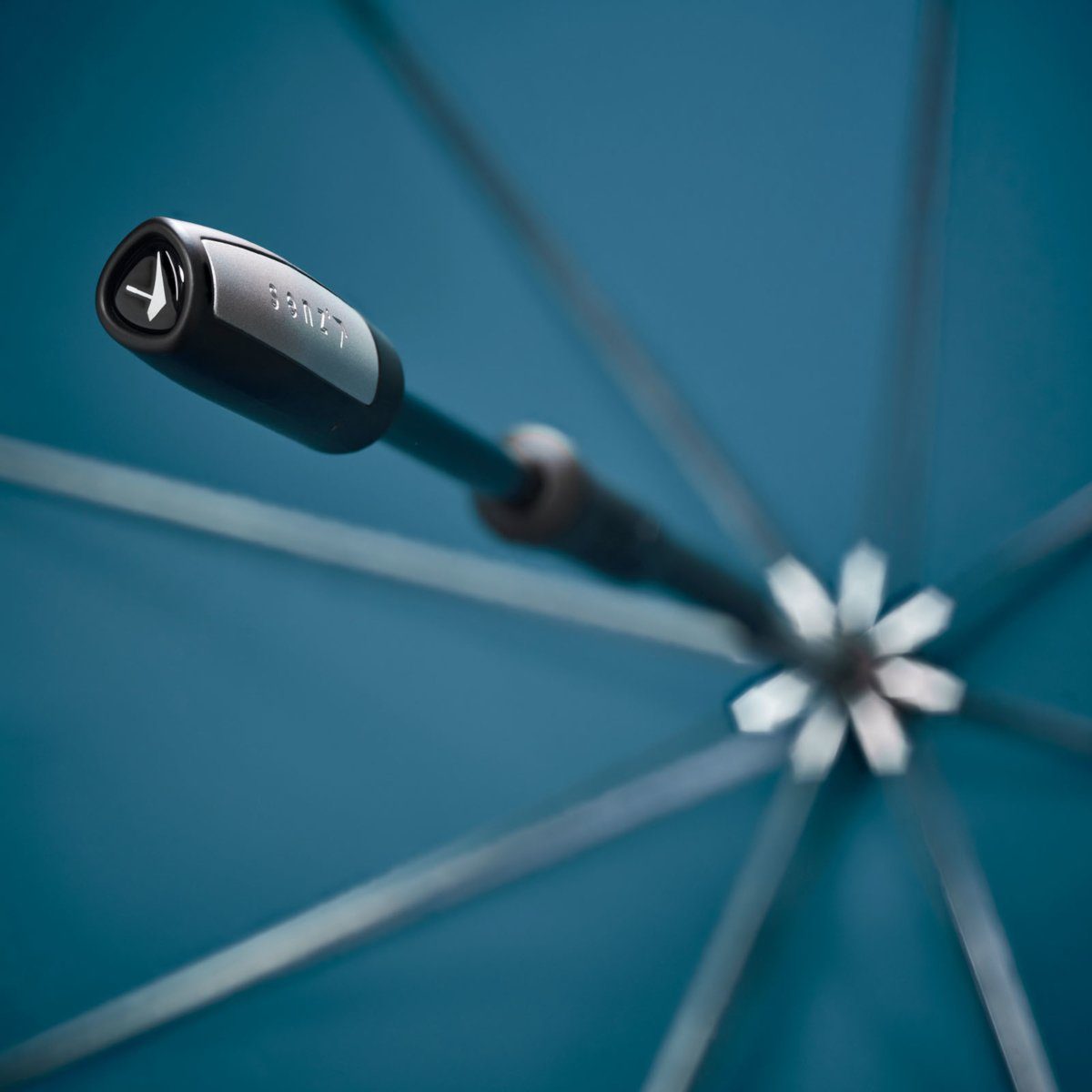 senz Stockregenschirm Stockschirm groß - Farbwahl, gefaltet 80 cm lang, Verdeck offen 94x94 cm