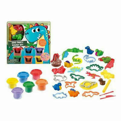Playgo Knete Knetspiel PlayGo Dino Party Dough Bunt (23 Stücke)