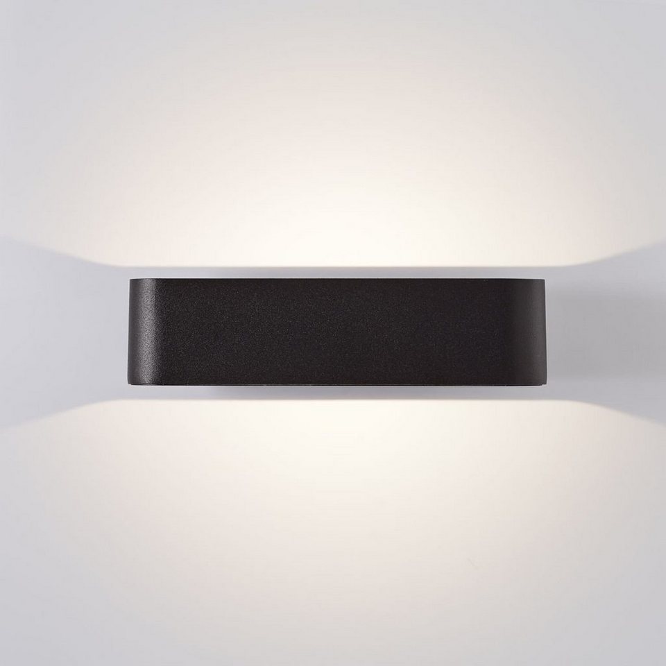 Brilliant LED Außen-Wandleuchte Golda, Golda LED Außenwandleuchte 22x13cm  schwarz 1x LED integriert, 7W LED, Energiesparend und langlebig durch LED -Einsatz