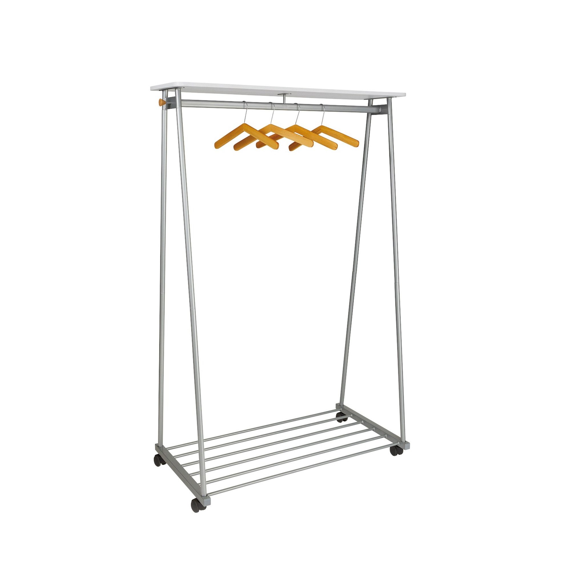 ALBA Garderobenständer Garderobenständer PMOSLO 6 Bügel silber/grau