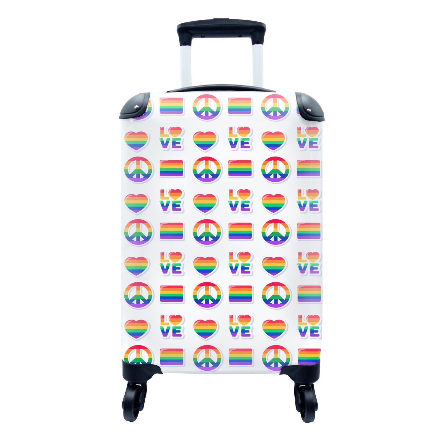 Handgepäckkoffer Liebe - Regenbogen - Muster