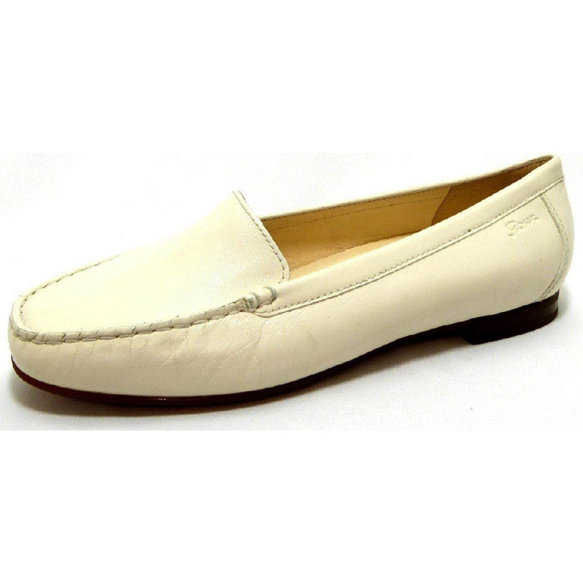 Sportliche Slipper für Damen in weiß Mokassin