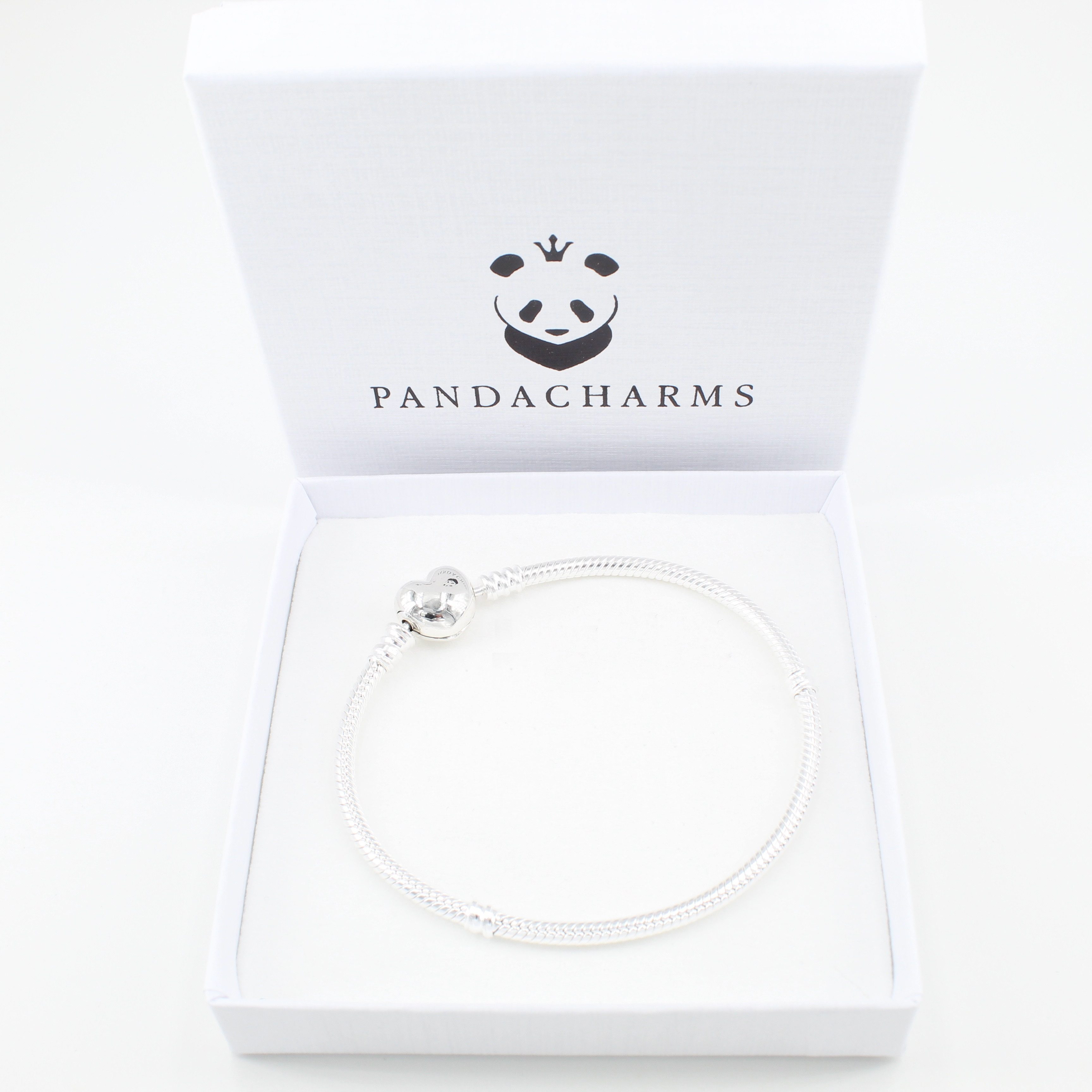 PANDACHARMS Charm-Armband Charm Armband mit Herzverschluss, 925er Sterling günstig online kaufen