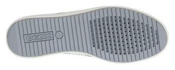 Geox D BLOMIEE Sneaker mit kontrastfarbigen Stripes, Freizeitschuh, Halbschuh, Schnürschuh