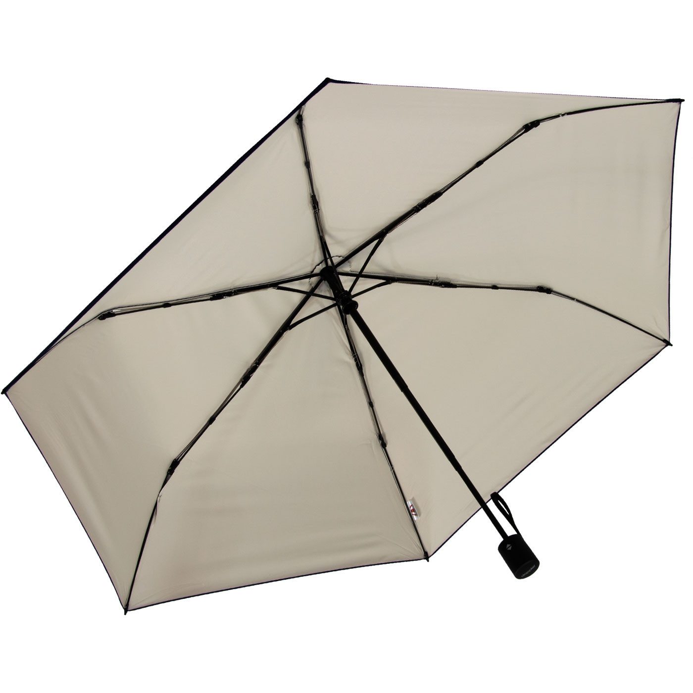 doppler® Taschenregenschirm zero magic, sehr leichter mini Schirm - navy-ivory, mit Auf-Zu-Automatik und UV-Schutz-Beschichtung