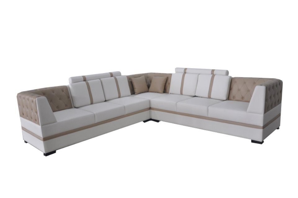 JVmoebel Ecksofa, Ledersofa Couch Wohnlandschaft Design L-Form Modern Sofa Eck