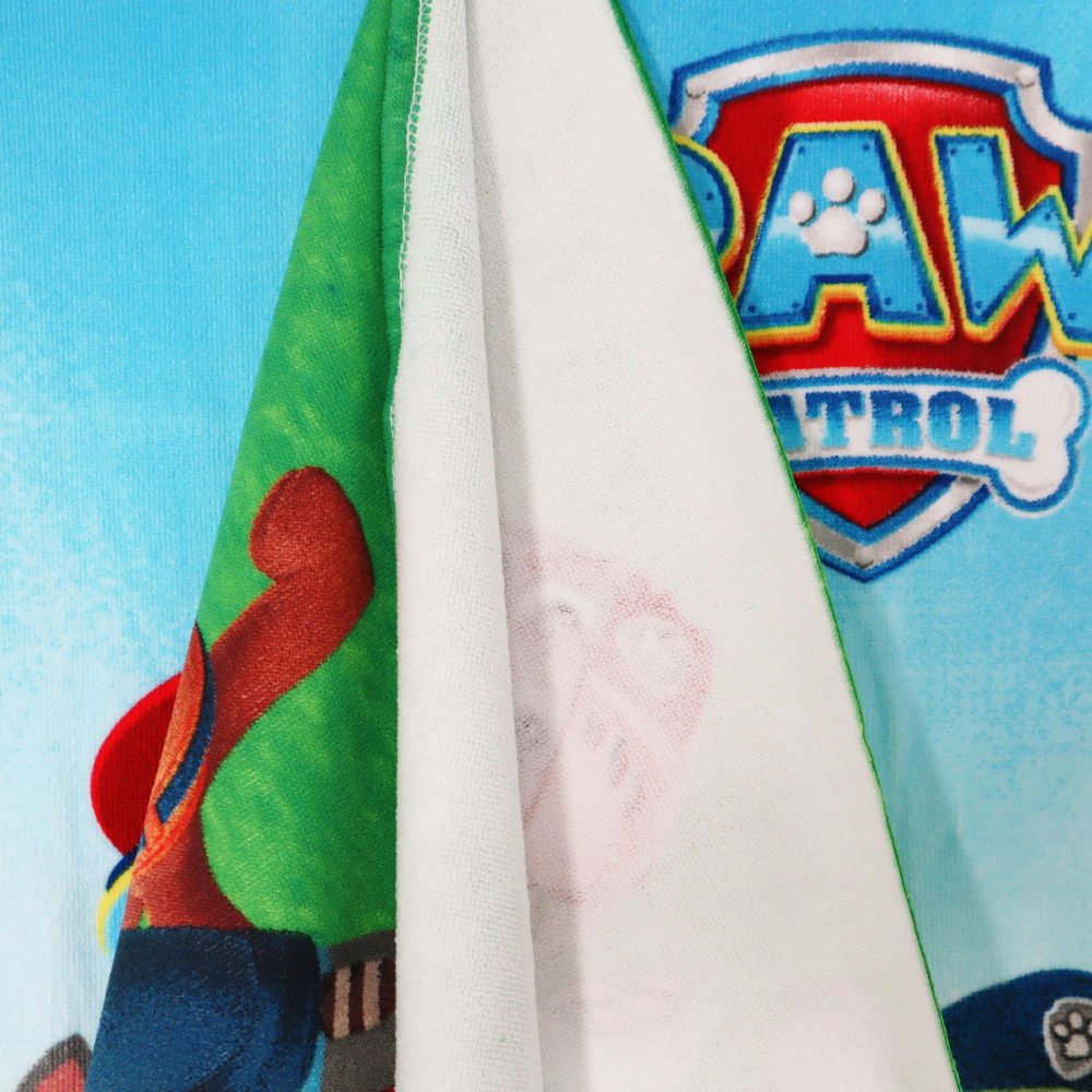 PAW PATROL Strandtuch Paw Patrol Chase Ryder Jungen Mikrofaser Badetuch 70x günstig online kaufen