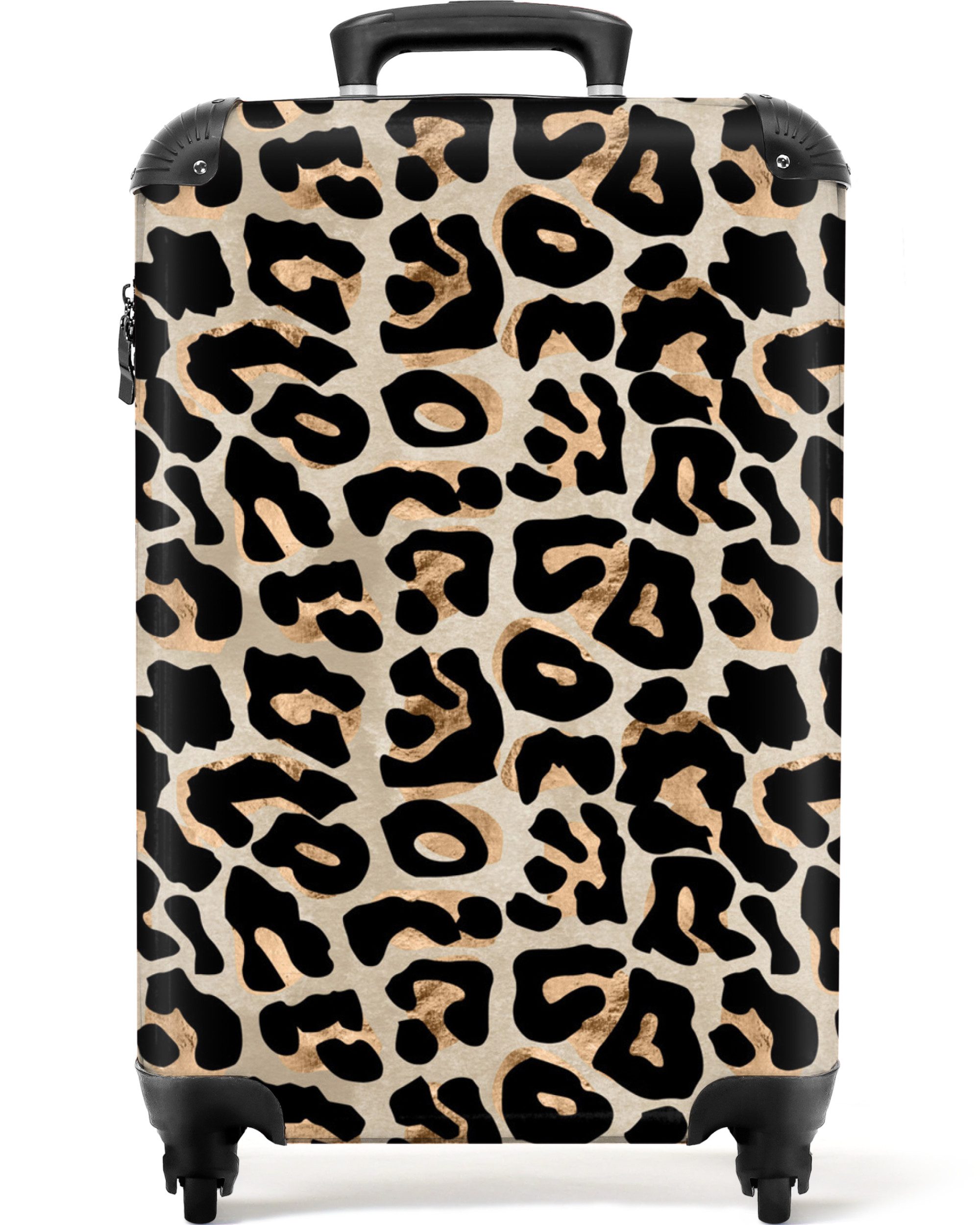 NoBoringSuitcases.com© Hartschalen-Trolley Panther Druck - Tiere - Frauen 55x35x20cm, Handgepäck Koffer & Trolleys, Luggage, Reisekoffer Frauen