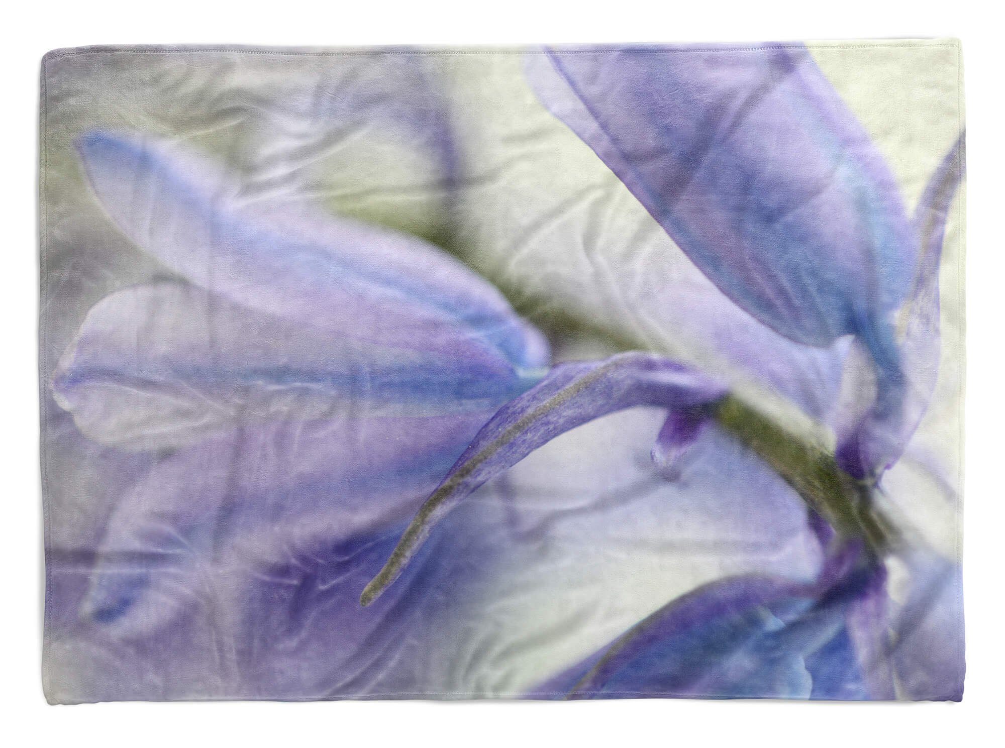 Sinus Art Handtücher Handtuch Strandhandtuch Saunatuch Kuscheldecke mit Fotomotiv Blumen Blüten Kuns, Baumwolle-Polyester-Mix (1-St), Handtuch